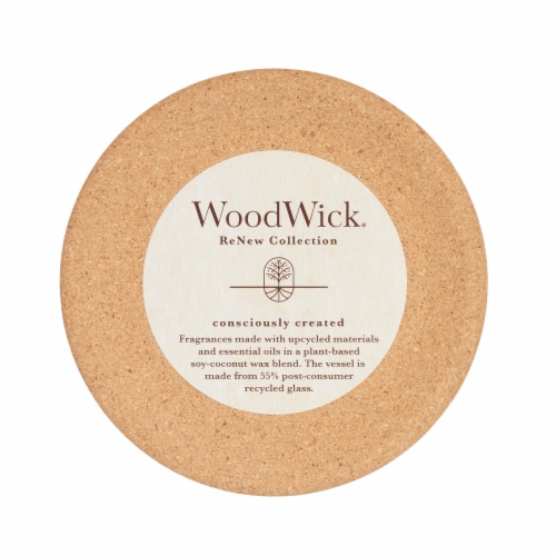 Woodwick® ReNew Collection Black Currant & Rose Candle Perspective: top