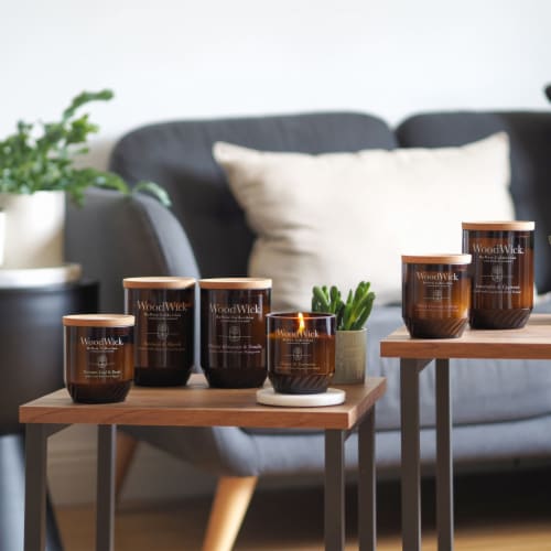 Woodwick® ReNew Collection Ginger & Turmeric Candle Perspective: top