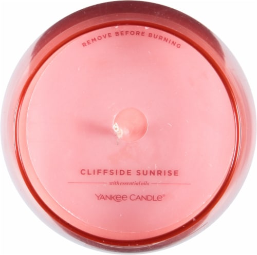 Yankee Cliffside Sunrise Candle Perspective: top