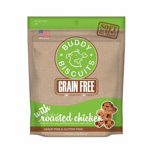 Buddy Biscuits Grain Free Soft & Chewy Dog Treats Variety Pack 5 oz Each Perspective: top