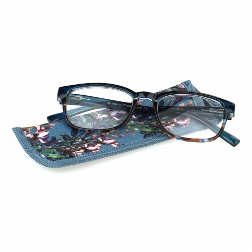 Foster Grant® Misha Reading Glasses - Blue Perspective: top