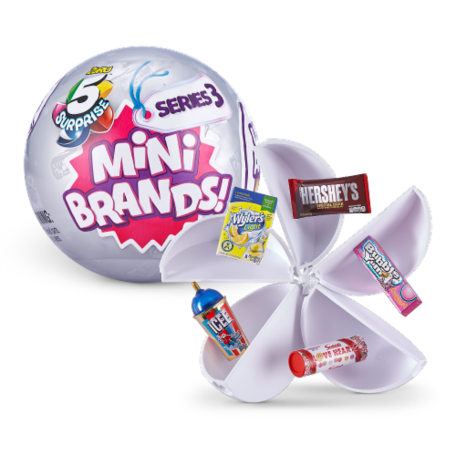 Zuru™ 5 Surprise Mini Brands Series 3 Real Miniature Brands Collectible Toy Perspective: top