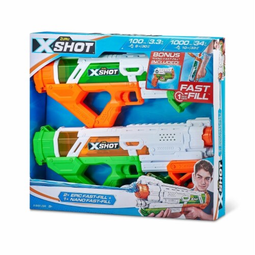 X-Shot Water’s Epic Fast-Fill (3 Pack) Perspective: top
