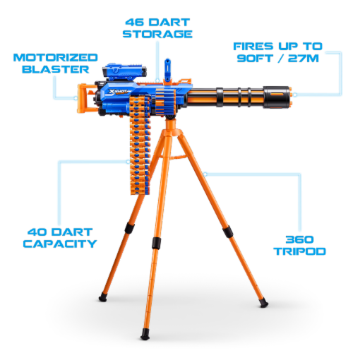 Zuru X-SHOT™ INSANITY™-SERIES 1 Motorized Rage Fire™ Gatlin Blaster Perspective: top