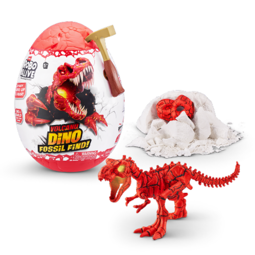 Zuru Robo Alive Volcano Dino Fossil Find Surprise Egg Perspective: top
