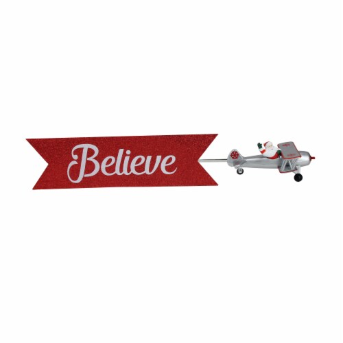Mr. Christmas Mr. Christmas Santa in Biplane Animated Tree Topper, 1