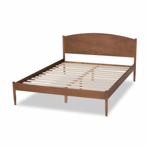Baxton Studio Leanora Mid-Century Modern Ash Wanut Finished King Size Wood Platform Bed Baxton Studio Leanora Mid-Century Modern Ash Wanut Finished King Size Wood Platform Bed