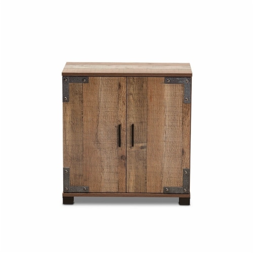 Wholesale Interiors ID-SC001-Yosemile Oak-Shoe Rack Baxton Studio Cyrille Modern & Contempora Perspective: top