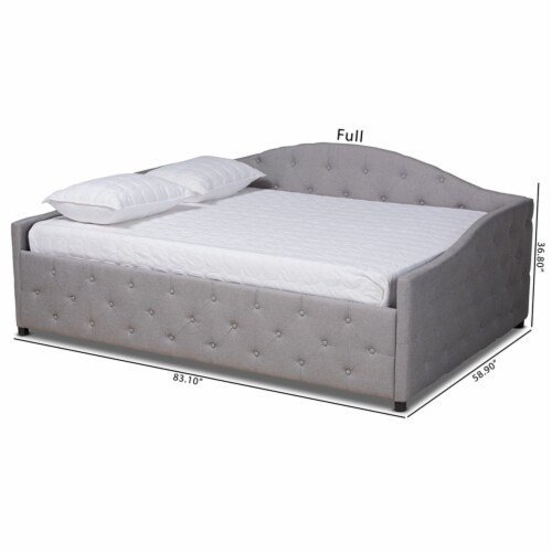 Baxton Studio Becker Transitional Grey Full Size Daybed 1 Foods Co