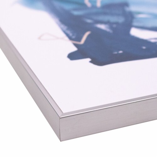 Indigo Collide II by Melissa Wang, Framed Wall Art, 13.5W x 16.5H Perspective: top