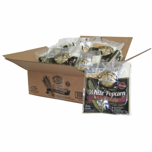 Great Northern Popcorn White Popcorn 8 oz 24 Pack All in One Pack Oil ...