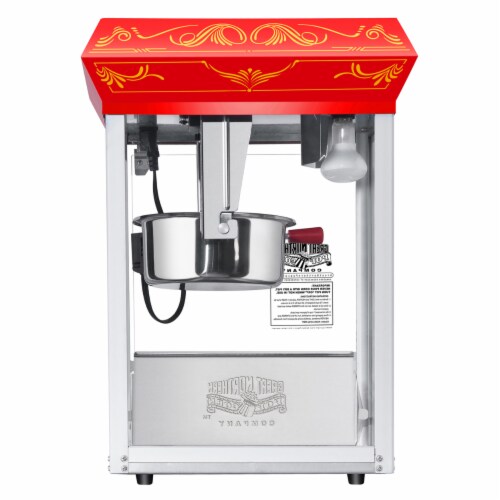 Great Northern Popcorn Red Good Time Popcorn Popper Machine, 8 Ounce Perspective: top