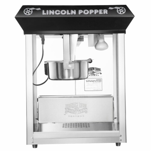 Great Northern Black Antique Style Lincoln Popcorn Popper Machine w