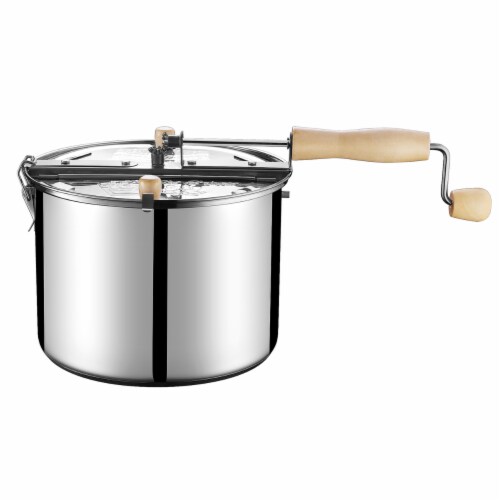Original Stainless Stove Top 6 1/2 Quart Popcorn Popper by Great Northern Perspective: top