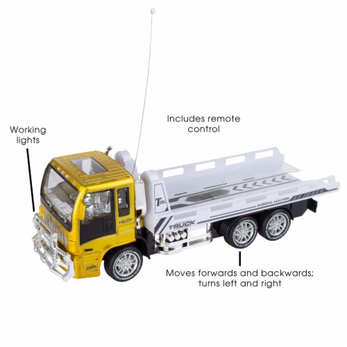Large toy flatbed truck shop