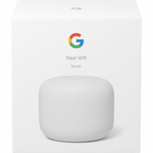 Google Nest GA00595US Dual-Band Wi-Fi Router - Snow Perspective: top