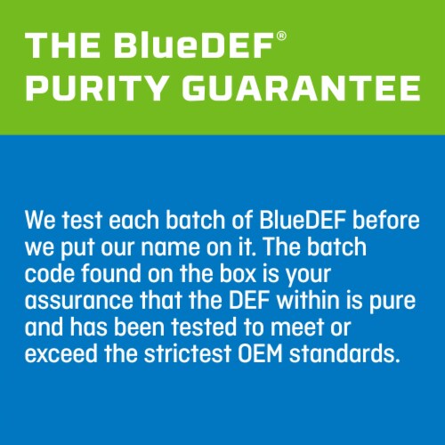 BlueDEF Diesel Exhaust Fluid Synthetic & Deionized Water 2.5 Gallon Jug (6 Pack) Perspective: top