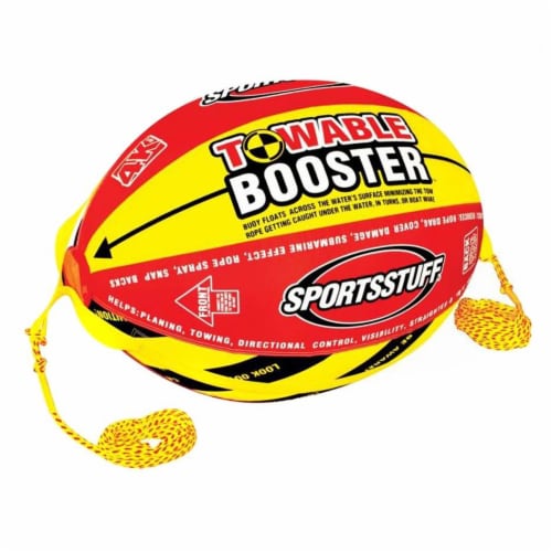 AIRHEAD 3 Triple Rider Lake Tube and Boat Tubing Booster Ball Towing System Perspective: top