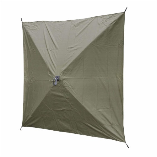 Clam Quick Set Screen Hub Green Tent Wind & Sun Panels, Accessory Only (4 Pack) Perspective: top