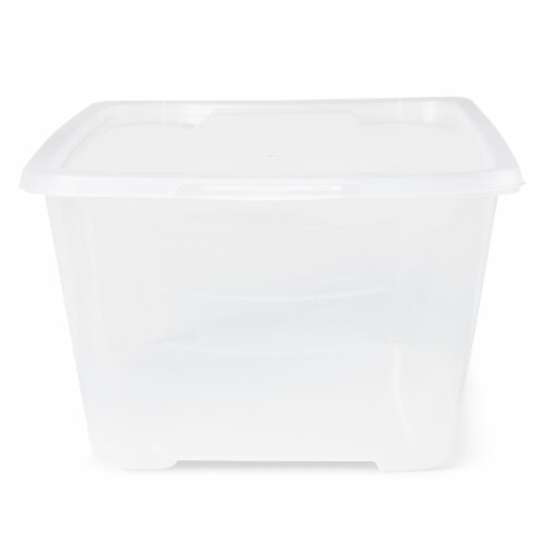 Life Story Rectangular Clear Plastic Protective Storage Shoe Box (24 Pack) Perspective: top