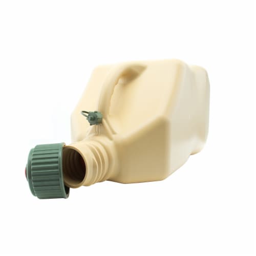 VP Racing Fuels 5.5 Gallon Motorsport Utility Jug and 14 Inch Hose, Tactical Tan Perspective: top