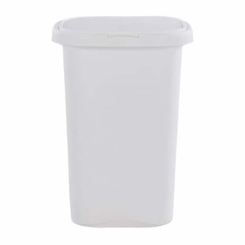 Rubbermaid 13.25 Gallon Rectangular Spring-Top Lid Wastebasket Trash Can, 2  Pack, 1 Piece - Fred Meyer