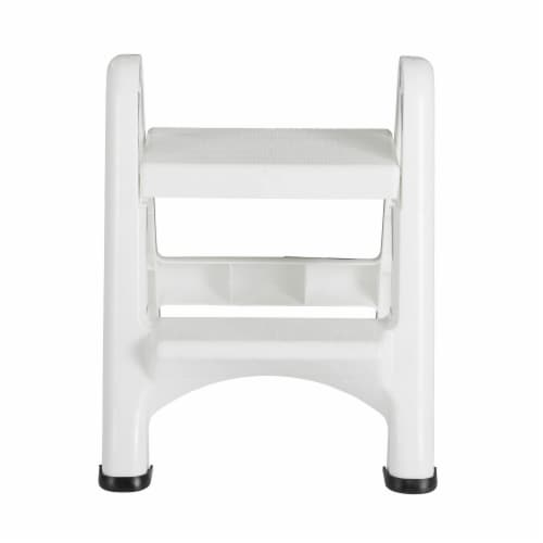 Rubbermaid EZ Two Step Durable Folding Plastic Ladder Step Stool