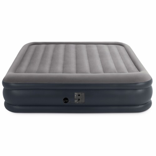 Intex Deluxe Pillow Rest Inflatable Air Bed with Built In Pump