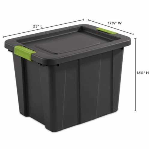 Sterilite Tuff1 18 Gallon Plastic Storage Tote Container Bin w/ Lid (24 Pack)