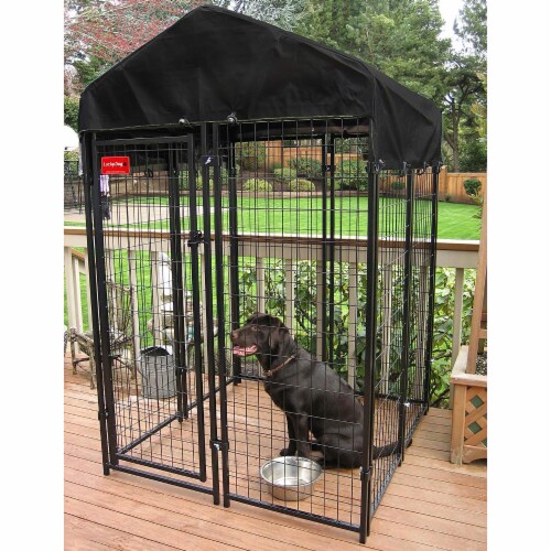 Lucky Dog Uptown Outdoor Covered Kennel Heavy Duty Dog Cage Pen 3 Pack 3 Piece Fry s Food Stores