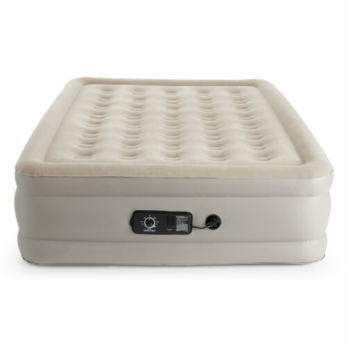 Insta-Bed Raised 19 Inch Queen Airbed Air Mattress w/ Built In Pump (3 Pack) Perspective: top