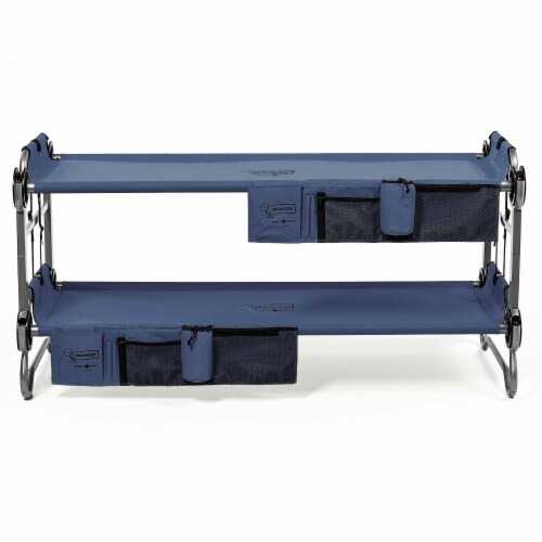 Disc-O-Bed Youth Kid-O-Bunk Camping Cot with Organizers and 7  Steel Leg Height Perspective: top