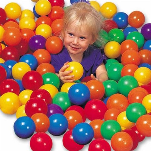 Intex 100-Pack Large Plastic Multi-Colored Fun Ballz For Ball Pits (3 Pack) Perspective: top