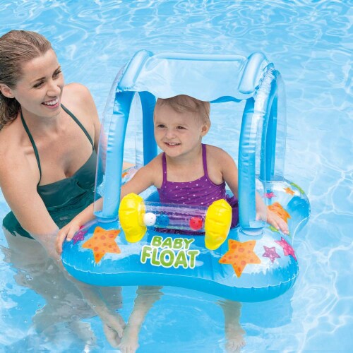 Intex Baby Float Inflatable Swimming Pool Kiddie Tube Raft (3 Pack) Perspective: top