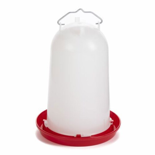 Little Giant 3-Gallon Heavy-Duty Plastic Gravity Fed Poultry Waterer (4 Pack) Perspective: top
