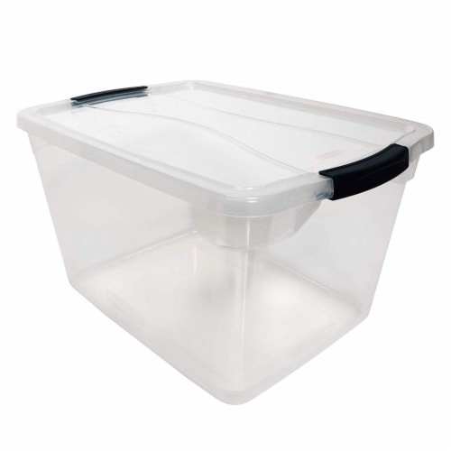 Rubbermaid 6 Quart Square Storage Container, Clear