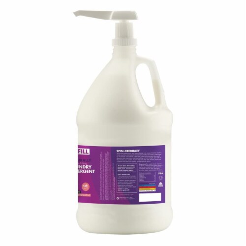 Better Life Laundry Detergent with Pump, 1 Gallon, Lavender Grapefruit (4 Pack) Perspective: top