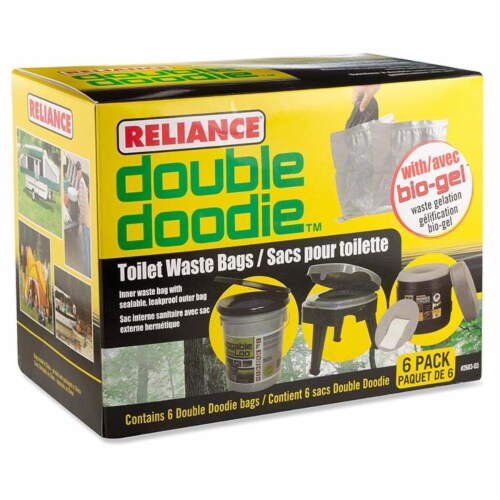 Reliance Products Hassock Portable Camping Toilet w Double Doodie