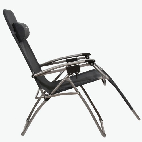 Zero gravity chair with headrest clearance