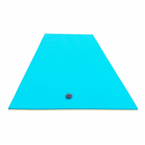 Comfy Floats 12' Water Pad & Comfy Floats Inflatable Striped Hammock Pool Float Perspective: top