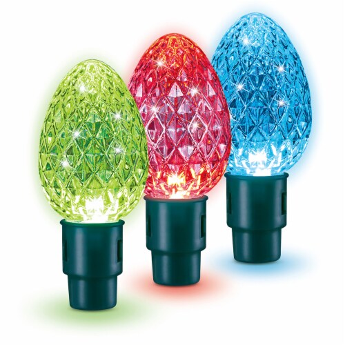 Lumations Twinkly App Control C12 Faceted Lights, 20 Bulbs, Multi Color