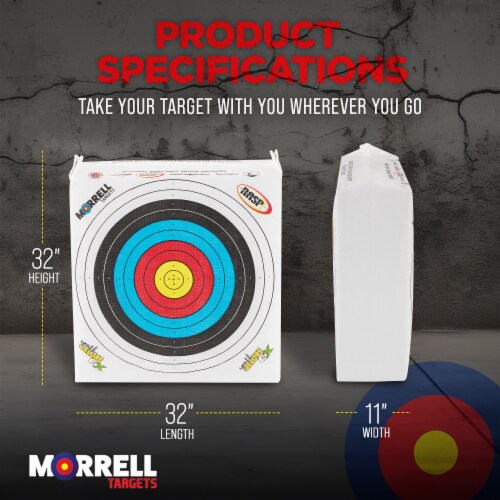 Morrell Weatherproof Field Point Archery Bag Target with Bow Stand and Storage Perspective: top