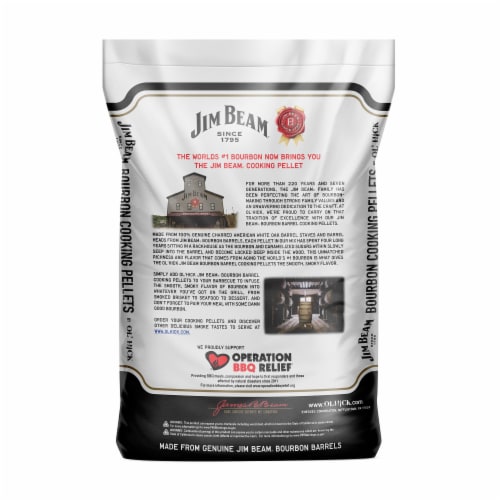 Ol' Hick Cooking Pellets Jim Beam Bourbon Barrel BBQ Grilling Pellets (2 Pack) Perspective: top