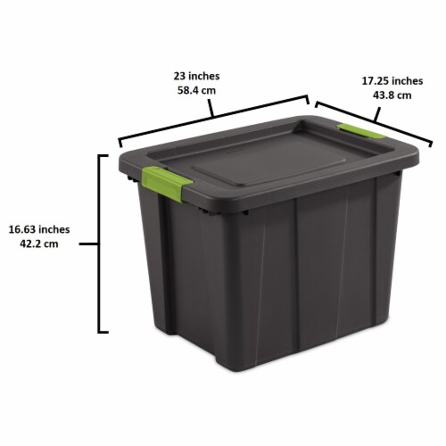 Sterilite Tuff1 18 Gallon Plastic Storage Container with Latching Lid, (24  Pack), 1 Piece - Jay C Food Stores