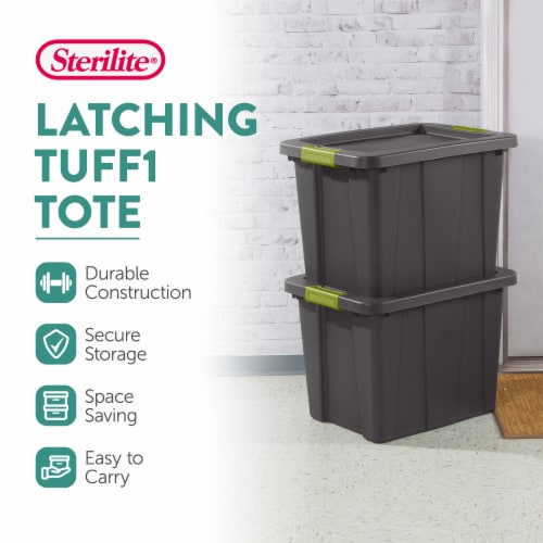 Sterilite Latch & Carry 18 Gallon Plastic Stacking Storage Tote w/ Lid, 18  Pack, 1 Piece - Ralphs