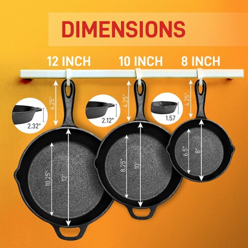 Nutrichef 18 Cast Iron Reversible Grill Plate