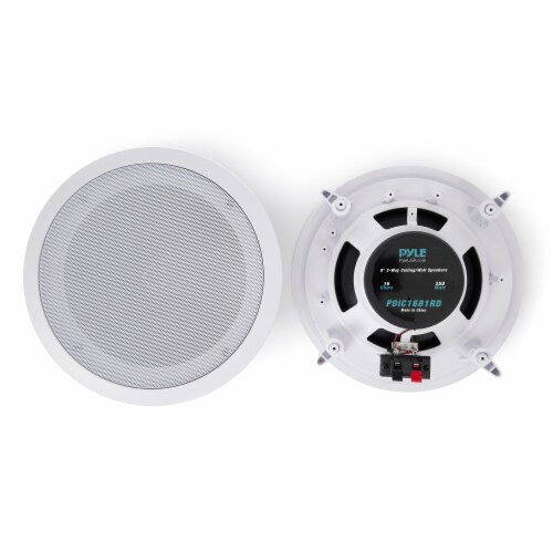 Pyle 8 Inch In Wall In Ceiling 2 Way Home Theater Stereo Speaker Set, 4