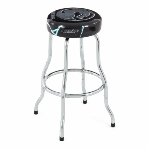 Arcade1Up Midway Legacy Mortal Kombat Arcade Cabinet & Adjustable Padded Stool Perspective: top