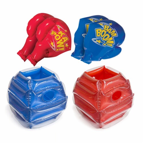 Banzai Drop Zone Kids Inflatable Water Park and Battle Bop Combo Pack (2 Sets) Perspective: top