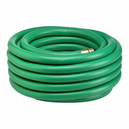 Underhill Ultramax Green 50' Garden Hose w/ Proline Master Gold 7 Spray Nozzle Perspective: top